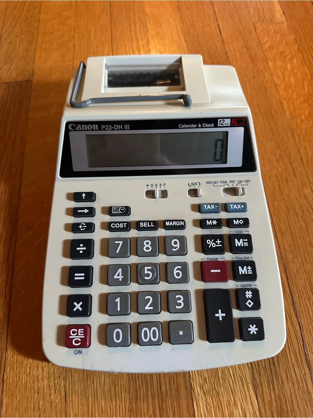 Canon P23-DH III Desktop Printing Calculator, Battery, Large Display, Large Key